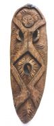 Afrikanische Wandmaske Aus Holz Geschnitzt - African Wall Mask Wood Carving Entstehungszeit nach 1945 Bild 3
