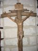 Geschnitztes Großes Kruzifix Jesus Am Kreuz Heiligenfigur 57cm Skulpturen & Kruzifixe Bild 1