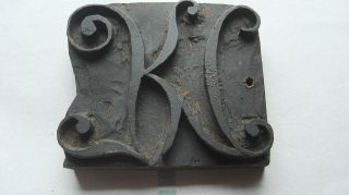 RaritÄt: Seltener Originaler Holz Stoffdruck - Stempel - RÜckseite Lesbar 1834 Bild