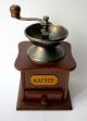 Manuelle Kaffeemühle Holz Funktionstüchtig Mokkamühle,  Vintage Coffee Grinder Haushalt Bild 1