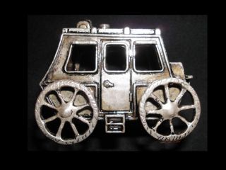 Miniatur Kutsche - Silber - Gepunzt/lovely Miniature Carriage - Silver - Hallmarked Bild