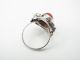 Schöner Trachten Ring Silber 800 Koralle Ringe Bild 2