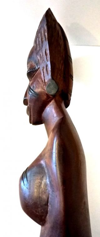 Liebhaberstück – Schwere Afrikanische Büste – Holzschnitzerei – Old African Bust Bild