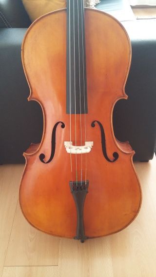 Alte Geige Alte Bratsche Alte Cello - 4/4 Cello - C.  A.  Miremont.  Paris An 1887 Bild