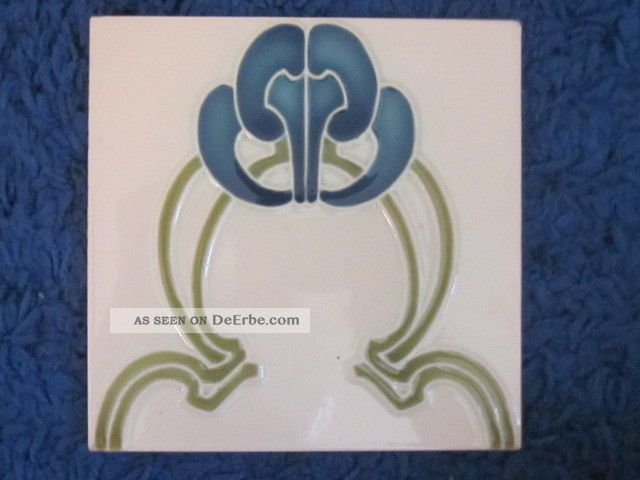Jugendstil Fliese Kachel Art Nouveau Tile Wessel Bonn Nr 2