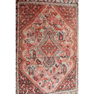 2x Antiker Handgeknüpfter Orientteppich Zenneh Korkwolle 75x55cm Old Carpet Rug Bild