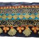 Vintage Sari Border Antique Gestickte Nähen 1yd Indian Brown Trim Band Schnüren Textilien & Weißwäsche Bild 1