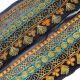 Vintage Sari Border Antique Gestickte Nähen 1yd Indian Brown Trim Band Schnüren Textilien & Weißwäsche Bild 3