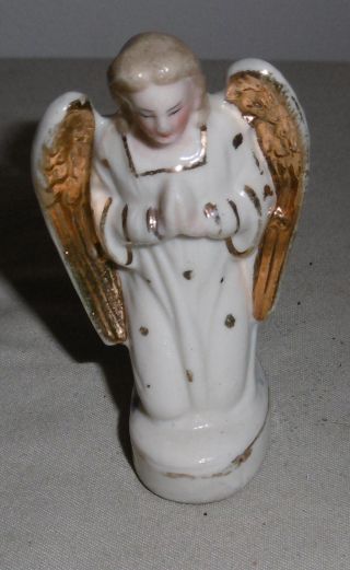 Engel,  Schutzengel,  8 Cm,  Porzellan,  Bemalt,  Um 1900?,  (13) Bild