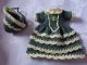 Kleidchen Mit Häubchen In Viktorian.  Stil Für Porzelankopfpüppchen 12 - 14 Cm Porzellankopfpuppen Bild 3