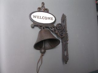 Große Glocke Türglocke Rustikal Door Bell Gusseisen Welcome Bild