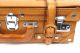 Ko79 Koffer Leder Braun Lederkoffer Oldtimer Vintage 46,  5 X 30 X 17 Mit Gurten Accessoires Bild 2