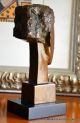 Bronze Büste Signiert Amedeo Modigliani Bronzefiguren Bronzeskulpturen Statue Bronze Bild 2