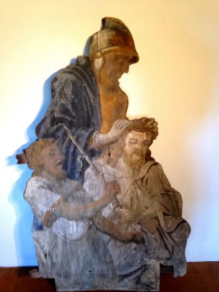 Eine Von Drei Stationen Christi,  Sakrales Gemälde,  Christus,  Kreuzweg Um 1800 Bild