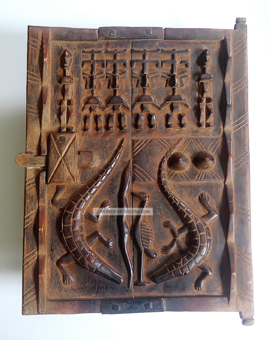 Dogon Speichertür,  Dogon,  Mali,  Dogon Door,  Dogon,  Mali,  Höhe 60 Cm X 43 Cm Entstehungszeit nach 1945 Bild