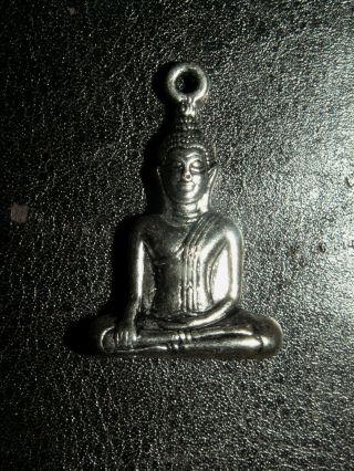 Silber Akshobhya Shakyamuni Buddha Buddhismus Anhänger Amulett Unerschütterlich Bild