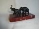 Selt.  Elefantengruppe Aus Bronze Auf Marmorsockel Sehr Fein Gearbeitet 1900-1949 Bild 1
