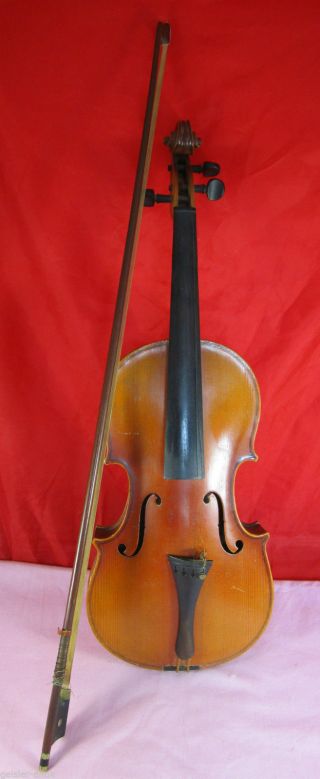 Uralt Korpus,  Bogen Violine Geige Um 1900 Bogen Top Bild