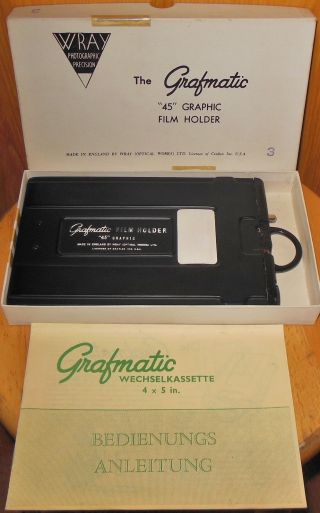 Grafmatic Wechselkassette 4x5 In.  