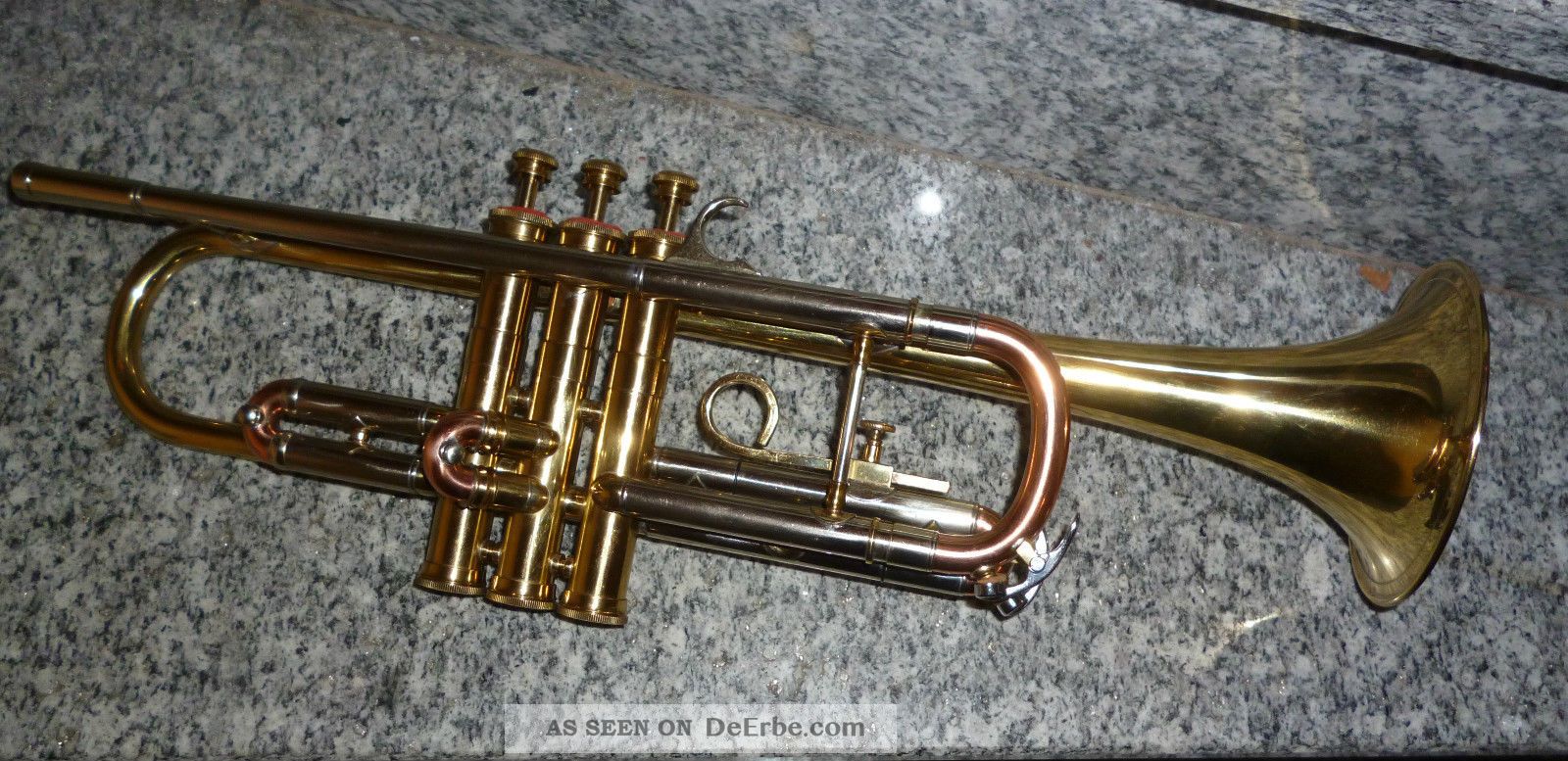 B Trompete - Mit Kupferbögen - Gesellenstück? Blasinstrumente Bild