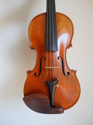 Schöne Geige Mit Etikett Von 1954 Bild