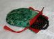 Mala Bag Stoff Schmuckbeutel Gr.  Xs Grün Drachen Verpackung Tibet Indien Nepal Entstehungszeit nach 1945 Bild 1