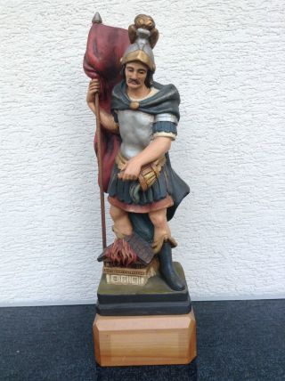 Florian - Heiligenfigur Aus Holz Bild