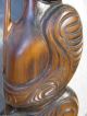 Reiseandenken Neuseeland,  Maori Holzfigur,  Schönes Dunkles Holz, Internationale Antiq. & Kunst Bild 6