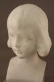 Alabaster Büste - Kinderbüste - Mädchen - Signiert - Jugendstil - Marmor - 1900-1949 Bild 10
