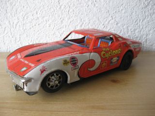 Taiyo Made In Japan Blech Corvette Sting Ray Bump And Go Action Bespl.  Fehlteile Bild