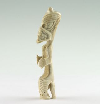 Inuit Art Grönland Tupilak Skulptur Ostgrönland Greenland Native Art Horn Bild