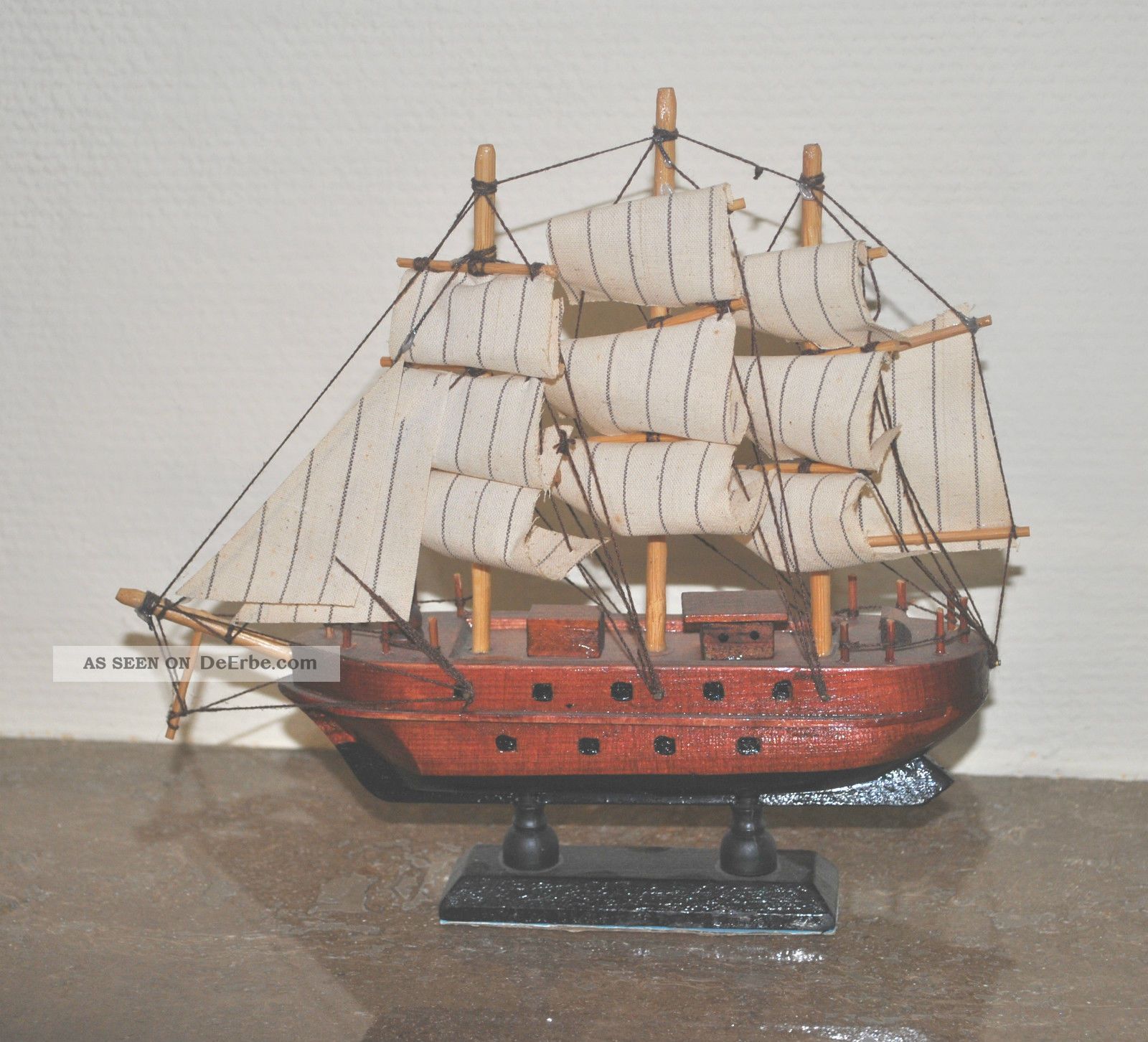 1 schiff aus holz für die vitrine, maritime dekoration Dekoration für vitrine