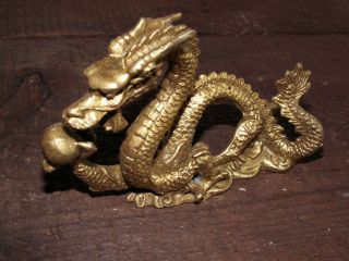 Messing Drache Drachen Liebesdrache Schutz Feng Shui Love Dragon Bild