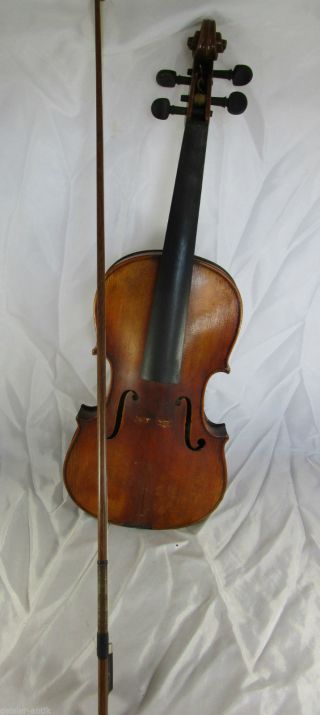 Uralt Violine Geige Kasten Stradivarius Cremonensis Faciebat 1721 Copy Um 1900 Bild