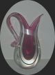 Murano Glas Vase Italian Design Glass Multcolor Vintage Glas & Kristall Bild 1