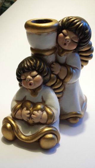 Thun Bozen Engel Bozener Keramik 10 Cm Italy Angelo Angeli Farbe Weiß - Gold Bild