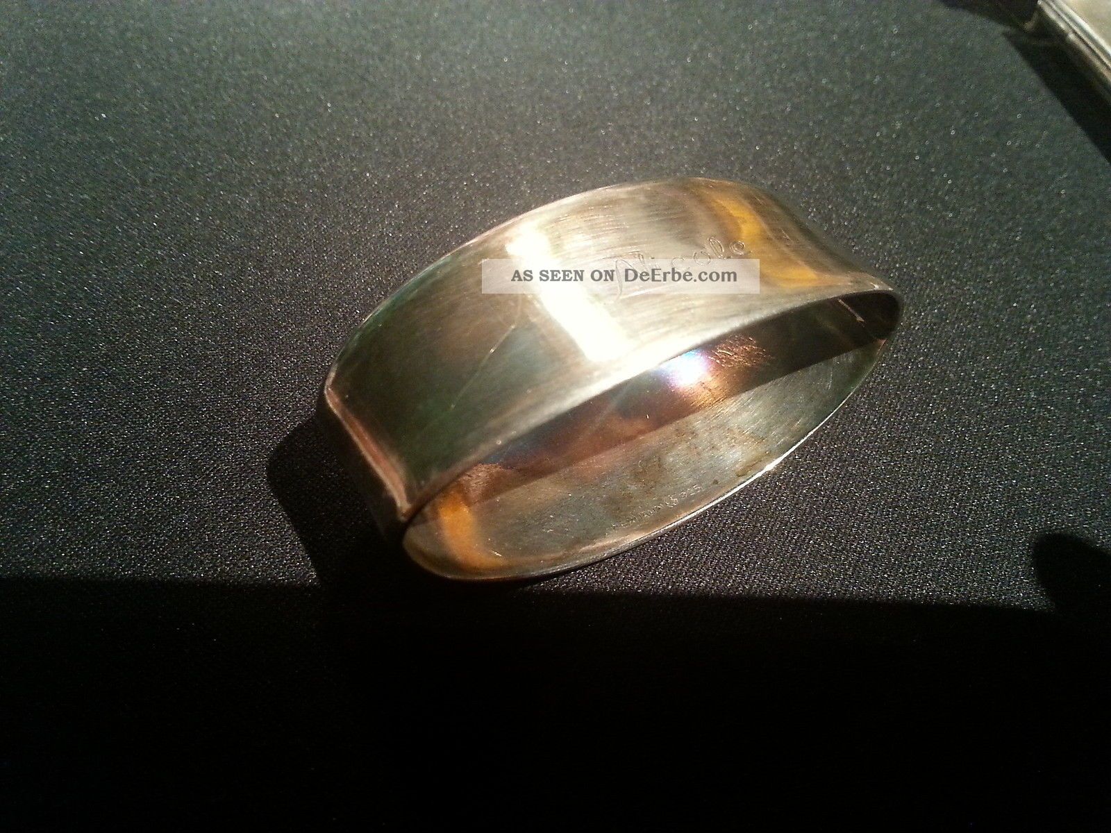 Serviettenring Auerhahn 925er Silber 925 Sterlingsilber Objekte nach 1945 Bild