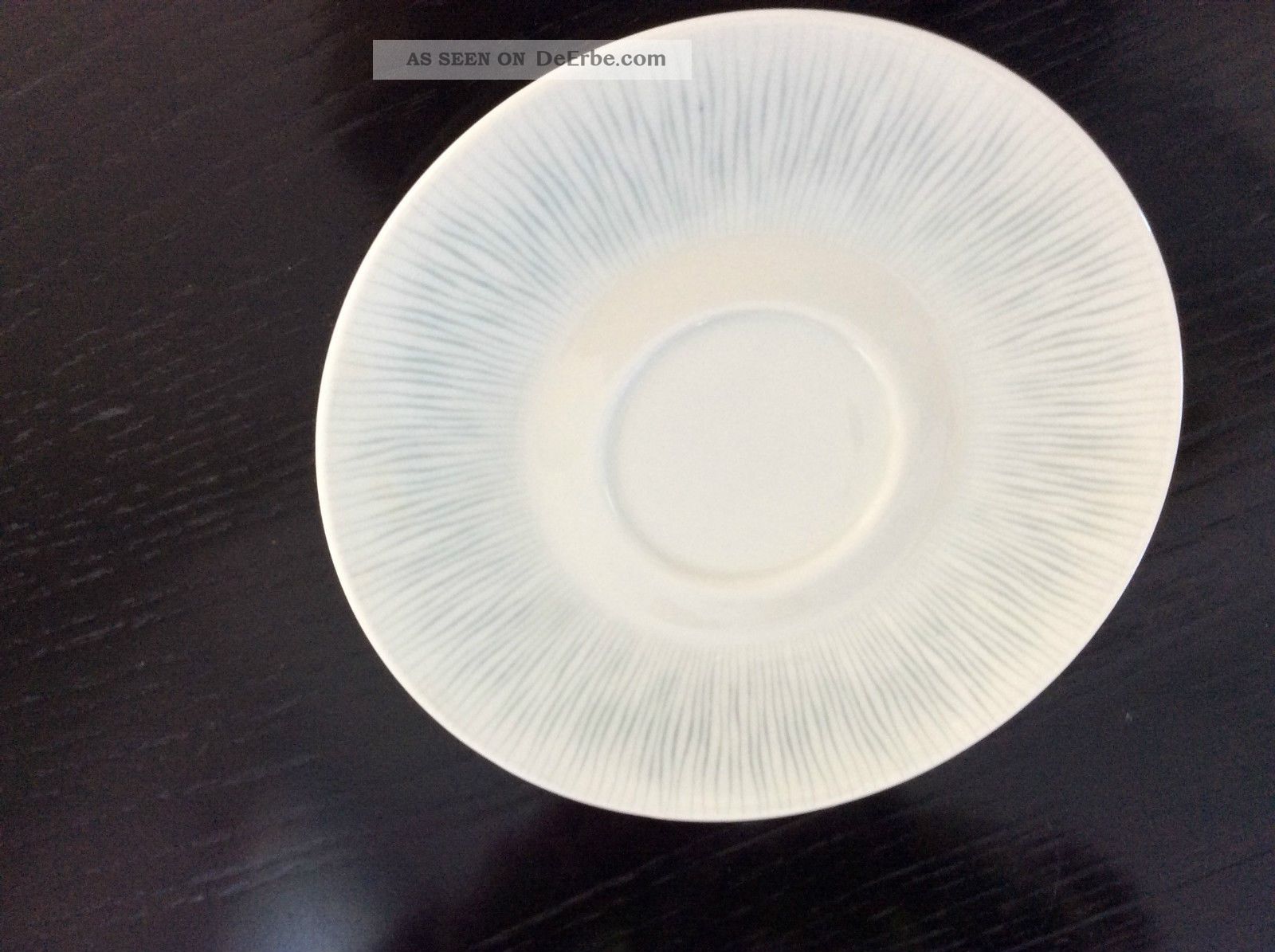 Rosenthal Form 2000,  Untertasse Entwurf Latham/loewy,  Weiß Linien Grau,  Hildebrand Nach Marke & Herkunft Bild