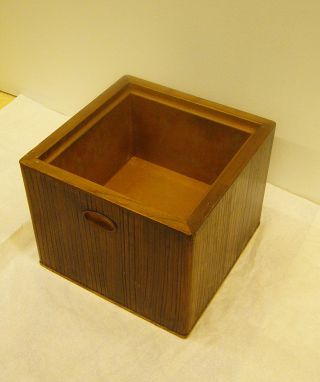 Japanische Alte Kohlebecken/ Brazier Aus Holz Die Innere Seite Kupfer Bild