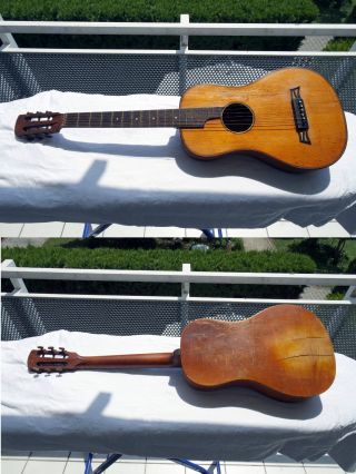 Wunderschöne Klassische Wiener Gitarre Ohne Klebezettel Um 1870 Rar Bild