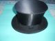 Antik Chapeau Claque Zylinder Uralt Hut Kopfbedeckung Funktionsfähig Accessoires Bild 4