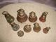 9 Alte Messing Glocken,  Selten,  Ziegenglocke,  Glockengeläut,  Kuhglocke,  Glockenspiel Gefertigt nach 1945 Bild 1