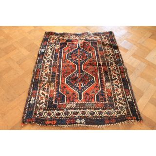 Alt Handgeknüpfter Gash Gai Kazak Orientteppich Carpet Old Rug Tapis 110x140cm Bild