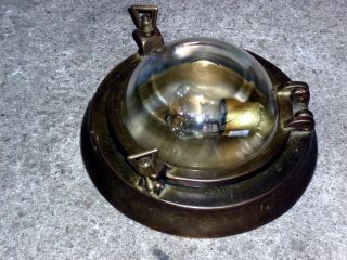 Massiv Messing Bullaugen Lampe Maritime Deko 26,  5cm Brass Porthole Lamp Bild