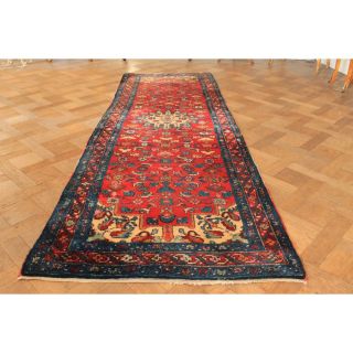 Antiker Handgeknüpfter Malayer Kurde Orient Teppich Tappeto Carpet 300x100cm Rug Bild
