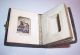Antikes Miniatur Fotoalbum Für Puppenstube 4,  5 X 5,  2 X 1,  5 Cm Um 1880,  2 Fotos Vor 1940 Bild 5