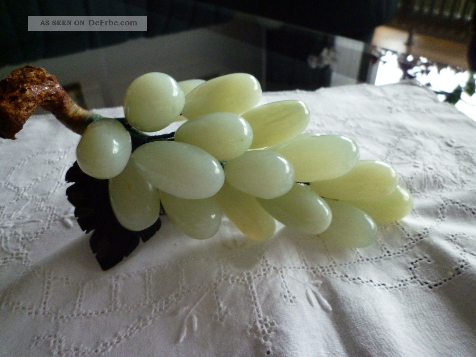Edelstein Traube Aus China Jade Gemstone Grape Uva Giada Jade Figur Alt Entstehungszeit nach 1945 Bild