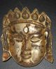 Maske Wohl Südostasien Metall/blech / Bronze Viele Steine Sehr Alt Wertvoll Entstehungszeit nach 1945 Bild 1