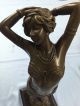 Sehr Schöne Art Deco Bronze Figur In Form Einer Exotischer Tänzerin 42cm 3,  6kg 1900-1949 Bild 3