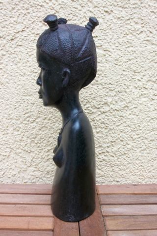 Makonde Figur (ebenholz,  Ebony) Aus Tansania,  Frau Bild